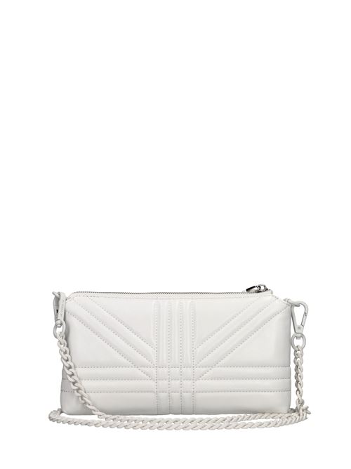 Borsa Grate Double in pelle LA CARRIE | 141P-AA-401-LEABIANCO
